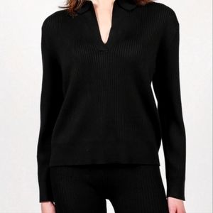 Brunette the Label ribbed crewneck New item..MINT CONDITION.